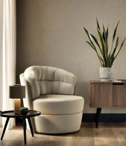 Naturel chique behang linnen look Madeira - SW-011