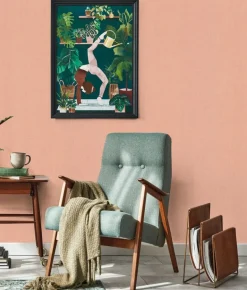 Naturel chique behang linnen look Long beach - RW-009