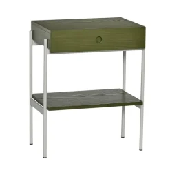 Noir nachtkastje groen/off white - 022002