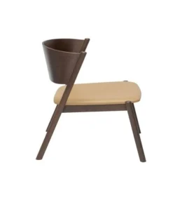 Oblique loungestoel donkerbruin - 331606