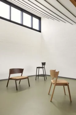 Oblique loungestoel donkerbruin - 331606