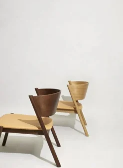 Oblique loungestoel donkerbruin - 331606