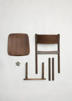 Oblique stoel donkerbruin - 431902