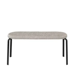 Oda bank 2 zits textiel - zwart