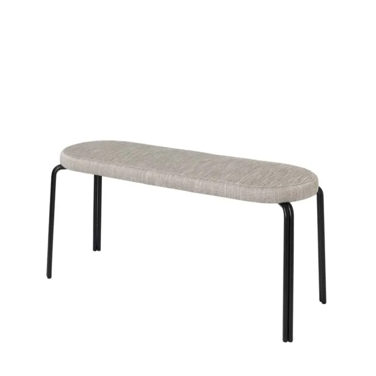 Oda bank 2 zits textiel - zwart