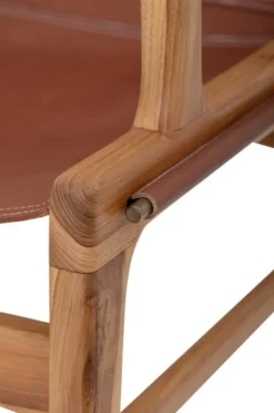 Ollie loungestoel - bruin