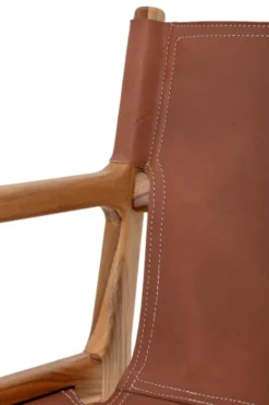 Ollie loungestoel - bruin