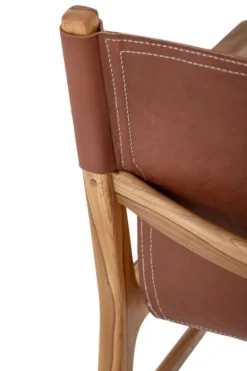 Ollie loungestoel - bruin