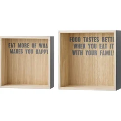 Opbergbox grijs - set van 2