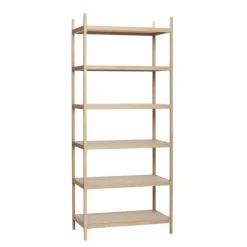 Opbergkast hout met 6 planken