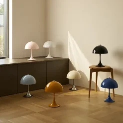 Panthella 250 portable tafellamp chrome opal blue grey - 5744172956