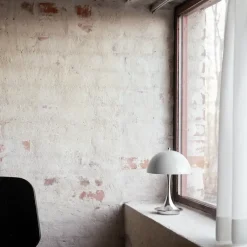 Panthella 160 portable tafellamp chrome opal blue grey - 5744171449