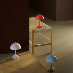 Panthella 160 portable tafellamp opaque coral - 5744171517