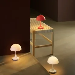 Panthella 160 portable tafellamp opaque coral - 5744171517