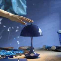 Panthella 160 portable tafellamp opaque indigo blue - 5744171520