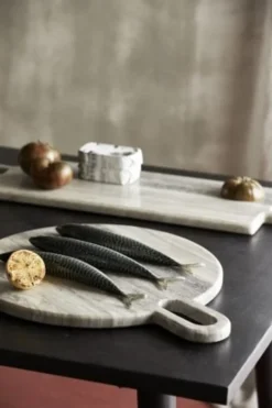 Pasilla snijplank rond bruin - 2369