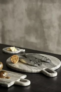 Pasilla snijplank rond bruin - 2369