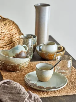 Paula borden bruin set van 6 stuks - 82060945