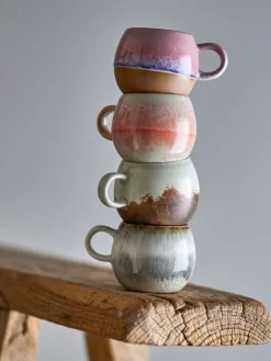 Paula espresso kopjes grijs set van 4 stuks - 82061632