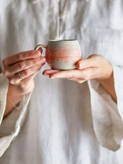 Paula espresso kopjes oranje set van 4 stuks - 82061631