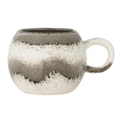 Paula mokken grijs/zwart set van 4 stuks - 82072663