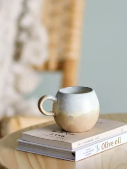 Paula ontbijt servies set van 12 stuks naturel - 82060941