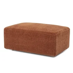 Petra poef - terracotta