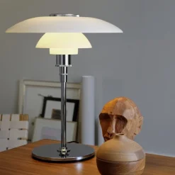 PH 4½-3½ glas tafellamp chroom - 5744161501