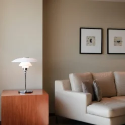 PH 4½-3½ glas tafellamp chroom - 5744161501