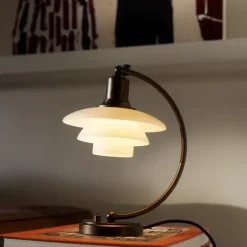 PH 2/2 Luna tafellamp aged brass opal - 5744172150