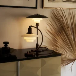 PH 2/2 Luna tafellamp aged brass opal - 5744172150