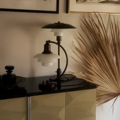 PH 2/2 Luna tafellamp aged brass opal - 5744172150