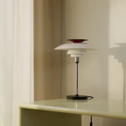 PH 80 tafellamp opal white/high lustre chrome plated - 5714693035786