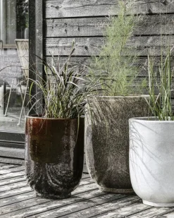 Pho bloempot set donkerbruin