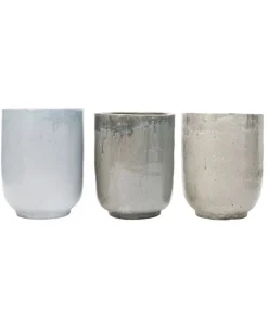 Pho bloempot set grijs