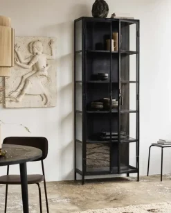 Phoenix kast met 2 deuren - zwart