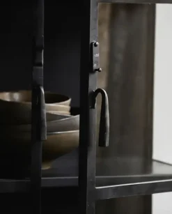 Phoenix kast met 2 deuren small - zwart