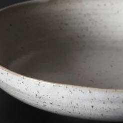 Pion diepe borden grijs/wit - set van 6 stuks