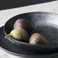 Pion diepe borden zwart/bruin - set van 6 stuks