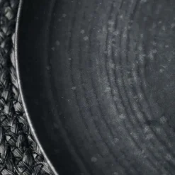 Pion diner borden zwart/bruin - set van 6 stuks