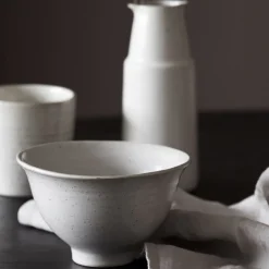 Pion schaaltjes wit/grijs - set van 12 stuks