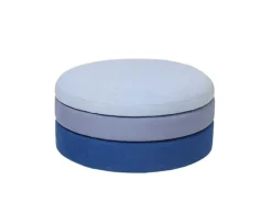 Pond poef blauw - Ø68XH30CM