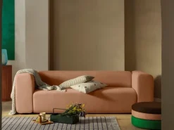 Pond poef groen/roze/koffie Ø68cm - 31001147