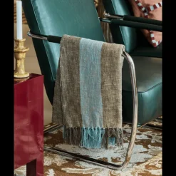 Ponra plaid bruin/lichtblauw - 900000610