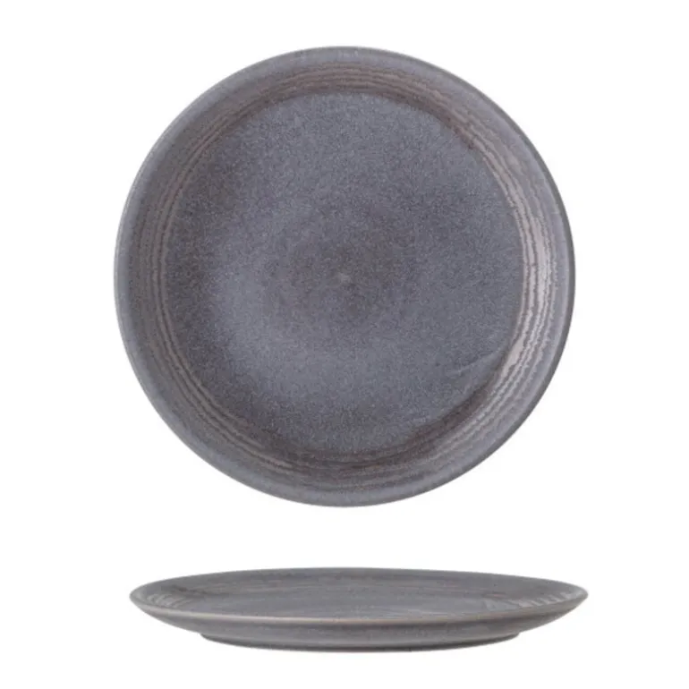 Raben bord grijs Ø21cm - set van 6 stuks