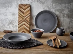 Raben bord grijs Ø30cm - set van 4 stuks