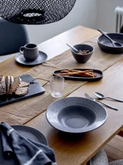 Raben pastabord grijs Ø29,5cm - set van 4 stuks