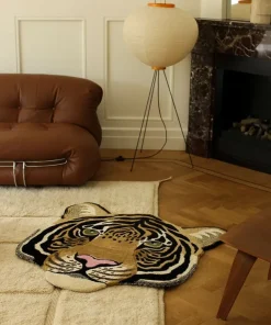 Rajah Tiger head vloerkleed L - 1.45.10.071.080.5