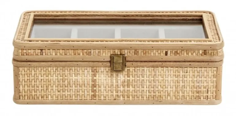 Rattan juwelendoos - naturel
