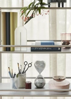 Rek metaal/hout - grijs